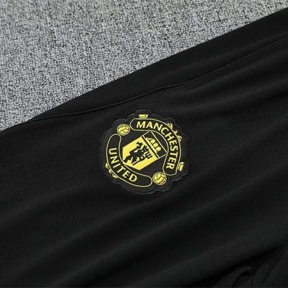 25/26 Manchester United Training Black Tracksuit - Premium Quality Kits at FootballPrestige.store