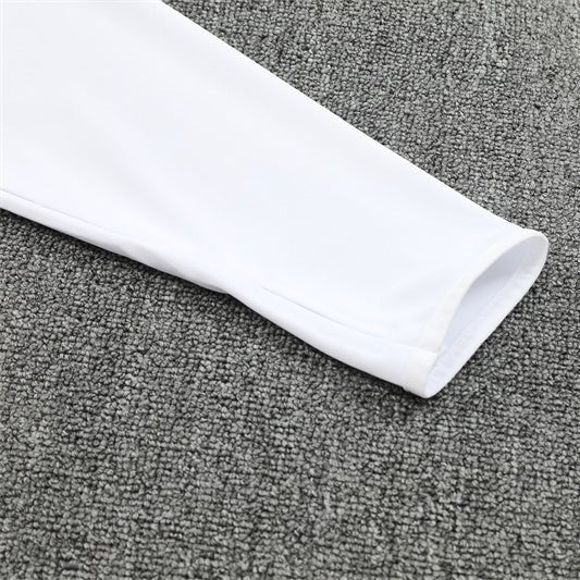 25/26 Manchester United Training White Tracksuit - Premium Quality Kits at FootballPrestige.store