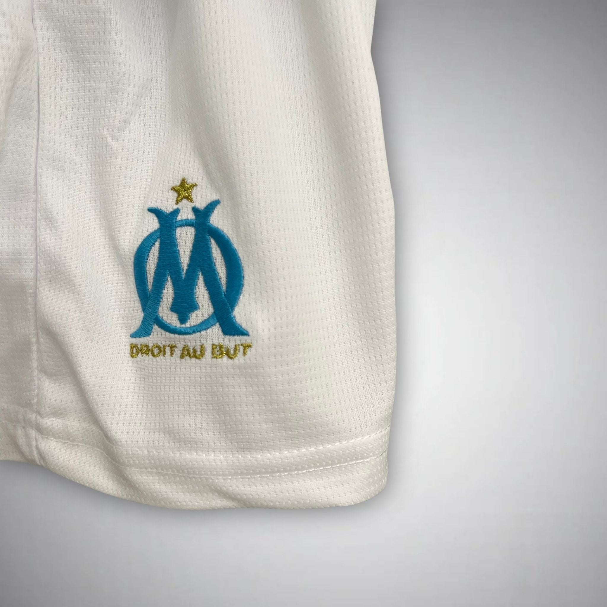 25/26 Marseille Home Kids Size Kit from FootballPrestige.club - Premium Football Kits