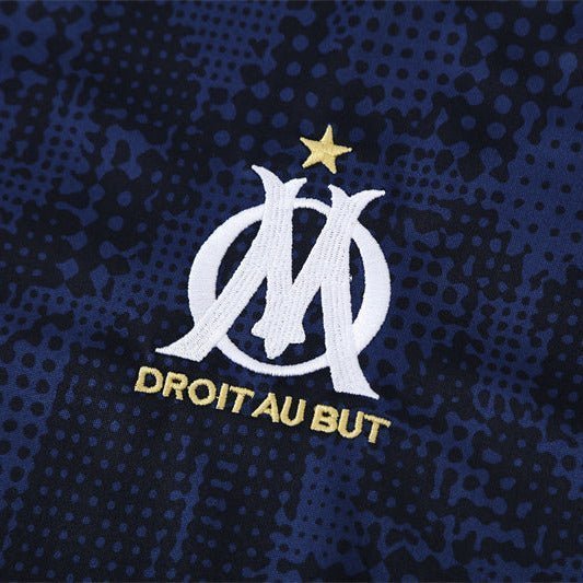 25/26 Marseille Training Navy Blue Kids Size Tracksuit from FootballPrestige.com - Premium Football Kits