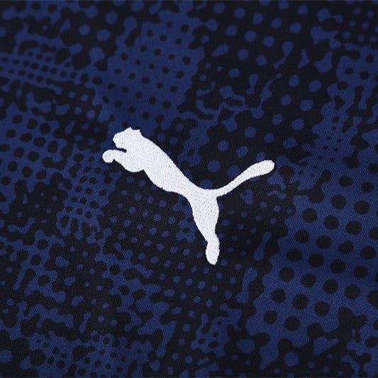 25/26 Marseille Training Navy Blue Kids Size Tracksuit from FootballPrestige.com - Premium Football Kits