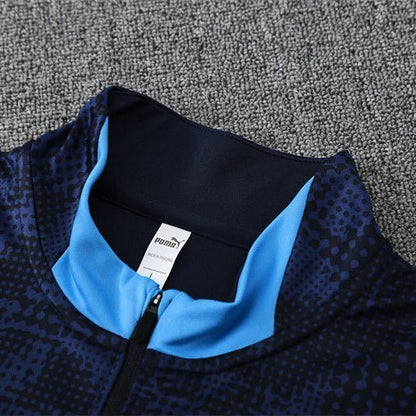 25/26 Marseille Training Navy Blue Kids Size Tracksuit from FootballPrestige.com - Premium Football Kits