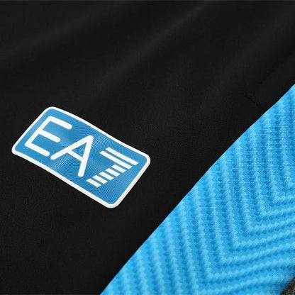 25/26 Napoli Training Black Kids Size Tracksuit from FootballPrestige.com - Premium Football Kits