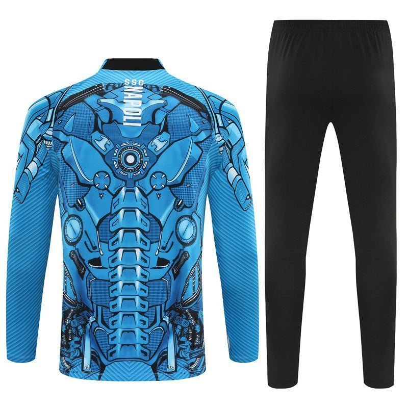 25/26 Napoli Training Blue Tracksuit from FootballPrestige.club - Premium Football Kits