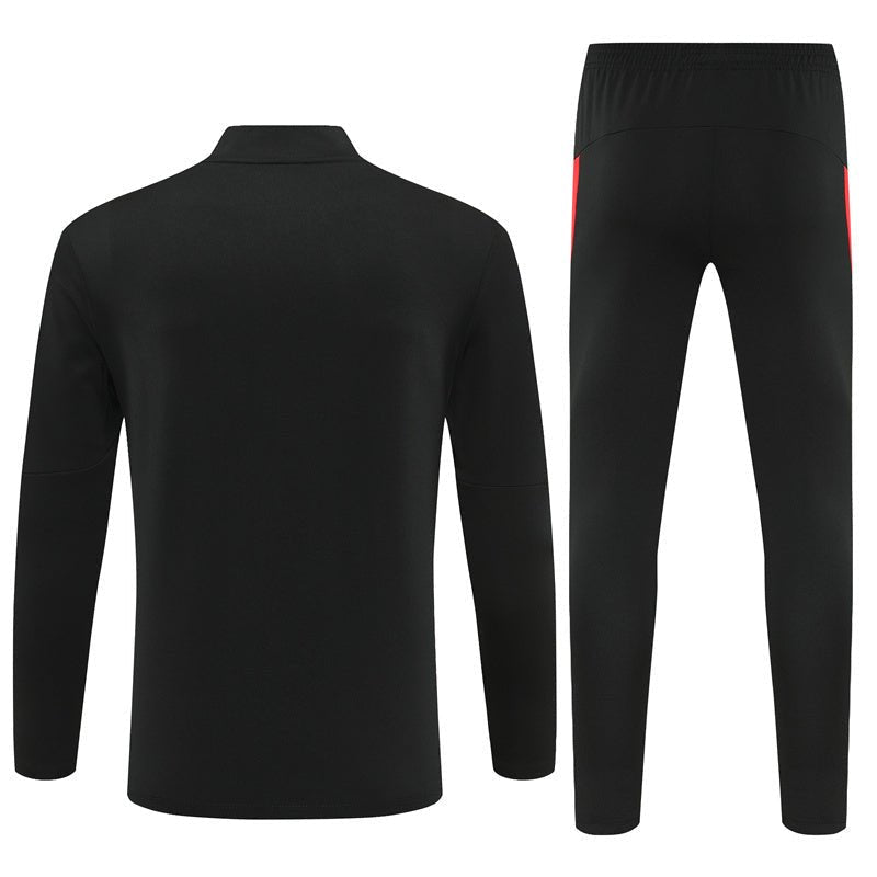 25/26 Portugal Training Black Tracksuit from FootballPrestige.com - Premium Football Kits