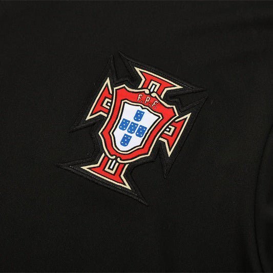 25/26 Portugal Training Black Tracksuit from FootballPrestige.com - Premium Football Kits