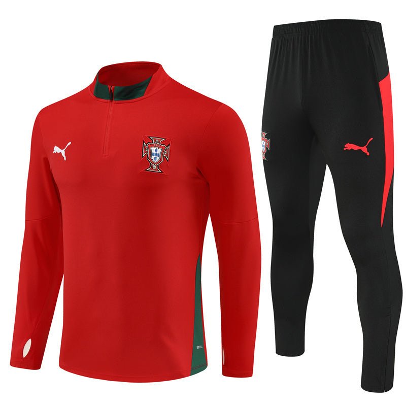 25/26 Portugal Training Red Kids Size Tracksuit from FootballPrestige.com - Premium Football Kits