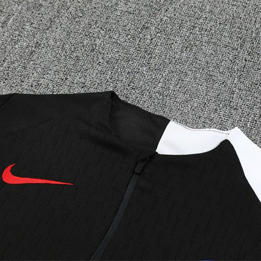25/26 PSG Training Black Tracksuit from FootballPrestige.shop - Premium Concept kits