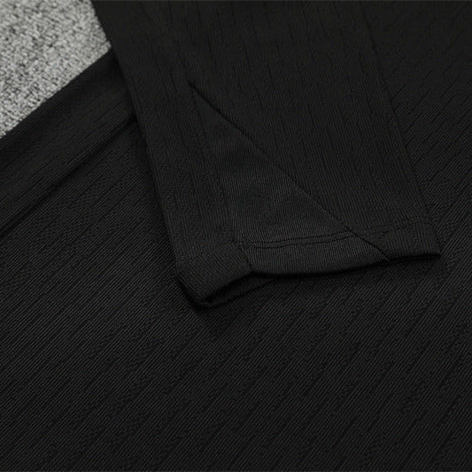 25/26 PSG Training Black Tracksuit from FootballPrestige.shop - Premium Concept kits