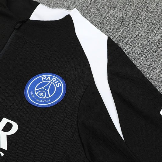25/26 PSG Training Black Tracksuit from FootballPrestige.shop - Premium Concept kits