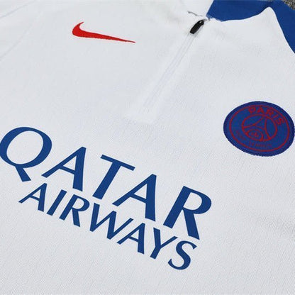 25/26 PSG Training White Tracksuit from FootballPrestige.shop - Premium Concept kits