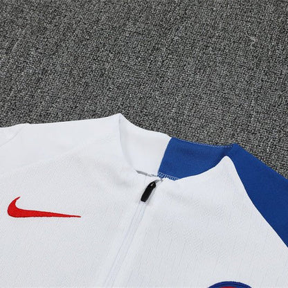 25/26 PSG Training White Tracksuit from FootballPrestige.shop - Premium Concept kits