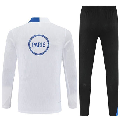 25/26 PSG Training White Tracksuit from FootballPrestige.shop - Premium Concept kits
