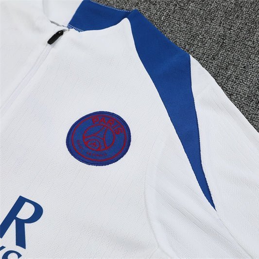 25/26 PSG Training White Tracksuit from FootballPrestige.shop - Premium Concept kits