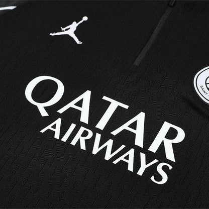 25/26 PSG x Jordan Black Tracksuit from FootballPrestige.shop - Premium Concept kits