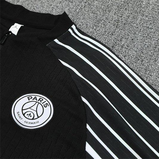 25/26 PSG x Jordan Black Tracksuit from FootballPrestige.shop - Premium Concept kits