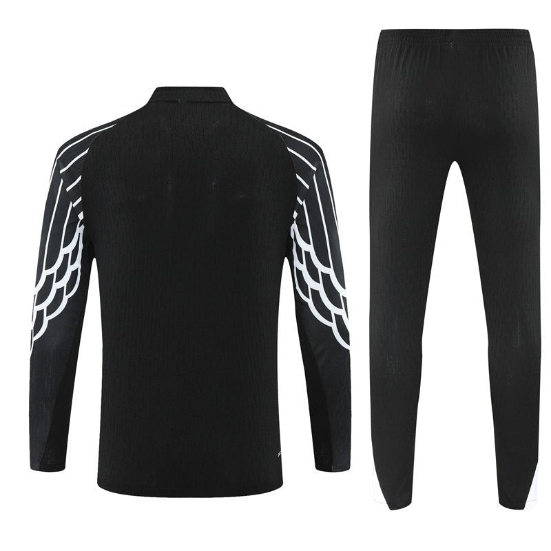 25/26 PSG x Jordan Black Tracksuit from FootballPrestige.shop - Premium Concept kits