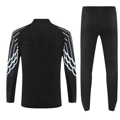 25/26 PSG x Jordan Black Tracksuit from FootballPrestige.shop - Premium Concept kits