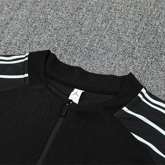 25/26 PSG x Jordan Black Tracksuit from FootballPrestige.shop - Premium Concept kits
