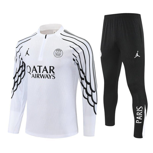 25/26 PSG x Jordan White Tracksuit from FootballPrestige.shop - Premium Concept kits