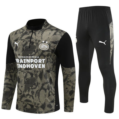 25/26 PSV Training Black Tracksuit from FootballPrestige.com - Premium Football Kits