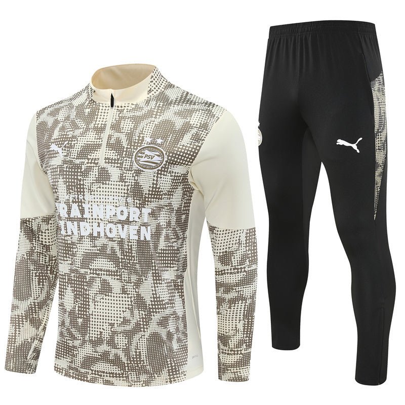 25/26 PSV Training White Tracksuit from FootballPrestige.club - Premium Football Kits
