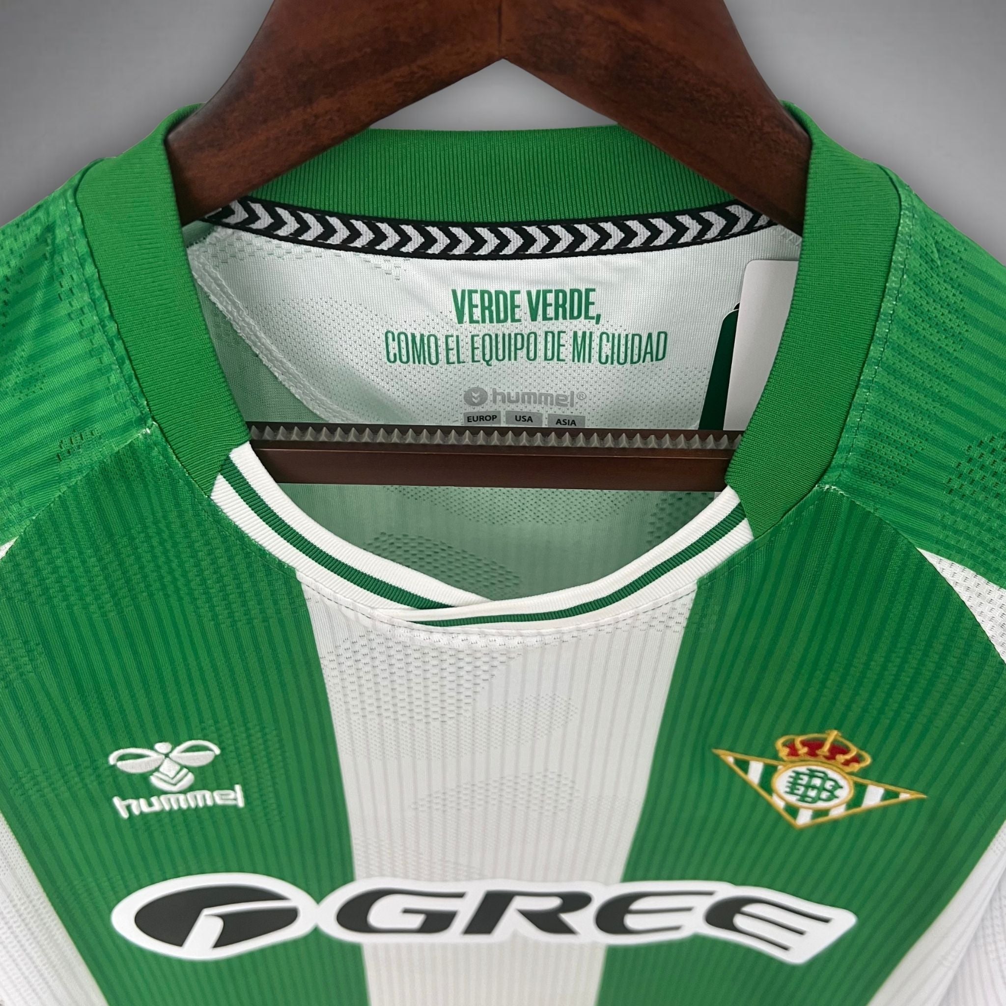 25/26 Real Betis Home Kit from FootballPrestige.club - Premium Football Kits