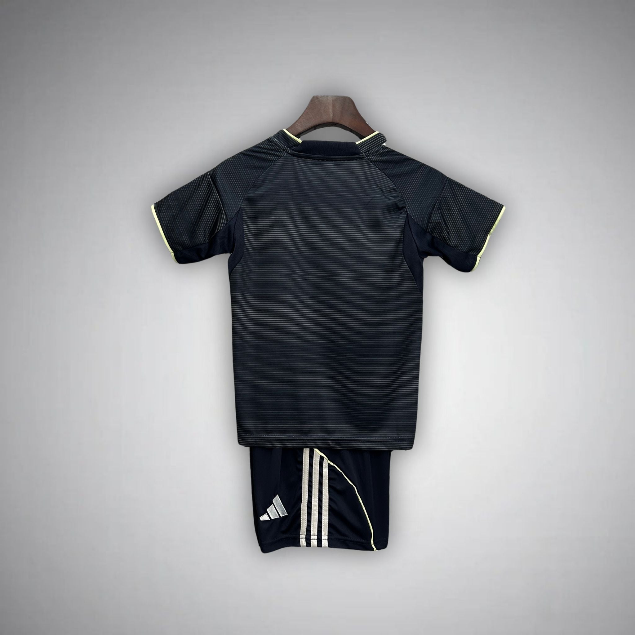 25/26 Real Madrid Away Kids Size Kit from FootballPrestige.club - Premium Football Kits