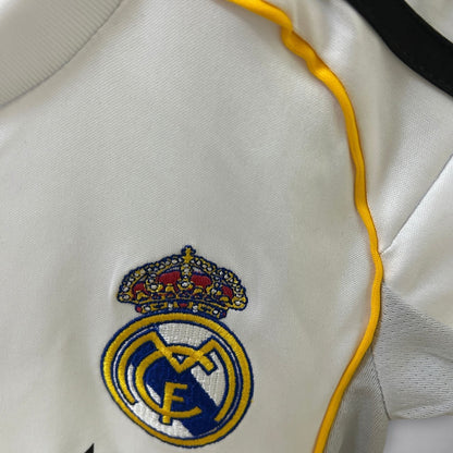 25/26 Real Madrid Home Kids Size Kit from FootballPrestige.com - Premium Football Kits