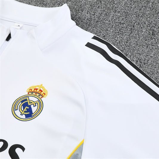 25/26 Real Madrid Home Kids Size Tracksuit from FootballPrestige.com - Premium Football Kits