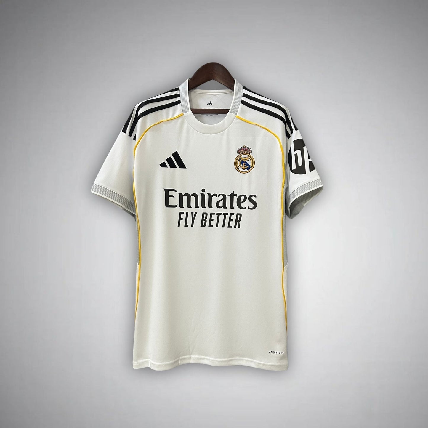 25/26 Real Madrid Home Kit from FootballPrestige.com - Premium Football Kits
