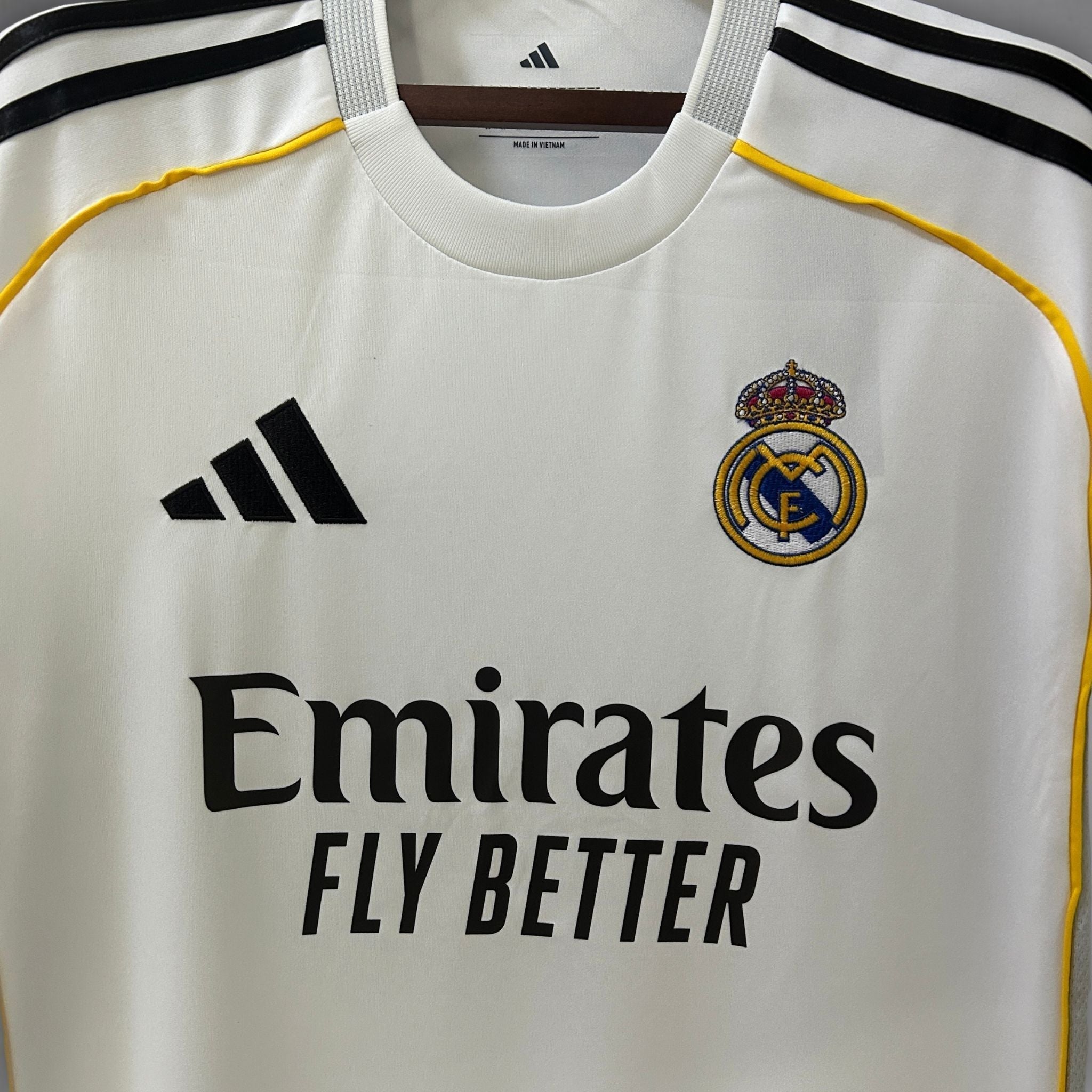 25/26 Real Madrid Home Kit from FootballPrestige.club - Premium Football Kits