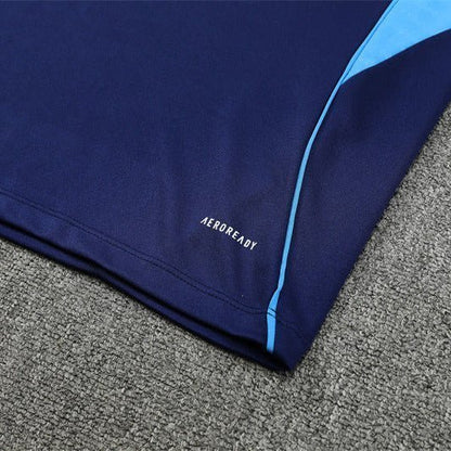 25/26 Real Madrid Training Blue Kids Size Tracksuit from FootballPrestige.com - Premium Football Kits