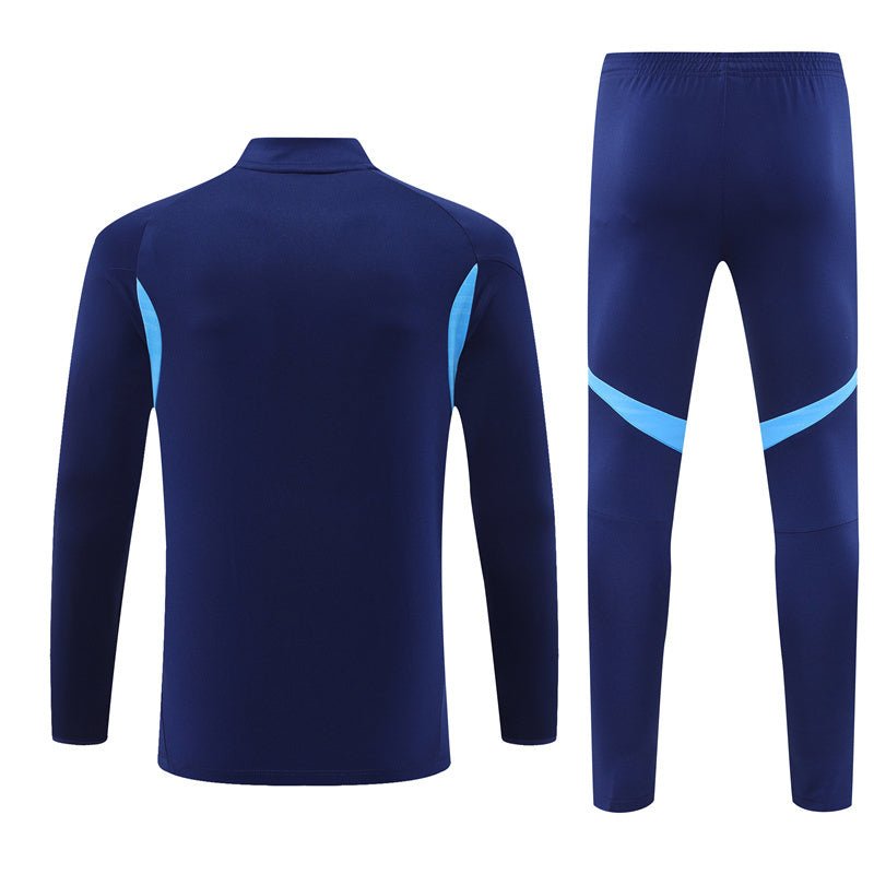 25/26 Real Madrid Training Blue Kids Size Tracksuit from FootballPrestige.com - Premium Football Kits