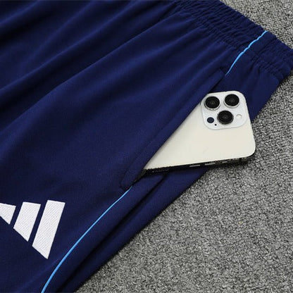 25/26 Real Madrid Training Blue Kids Size Tracksuit from FootballPrestige.com - Premium Football Kits