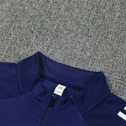 25/26 Real Madrid Training Blue Kids Size Tracksuit from FootballPrestige.com - Premium Football Kits