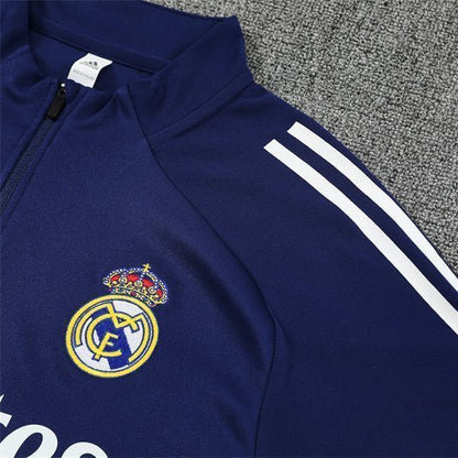 25/26 Real Madrid Training Blue Tracksuit from FootballPrestige.com - Premium Football Kits