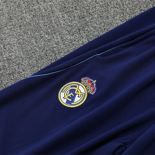 25/26 Real Madrid Training Blue Tracksuit from FootballPrestige.com - Premium Football Kits