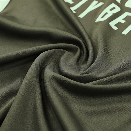25/26 Real Madrid Training Dark Olive Kids Size Tracksuit from FootballPrestige.com - Premium Football Kits