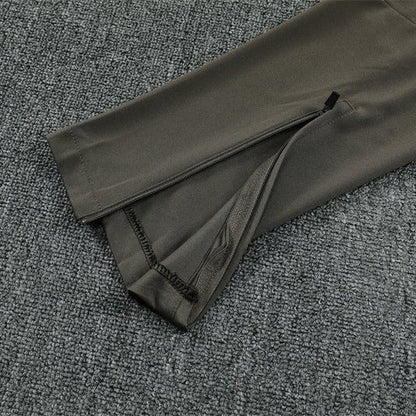 25/26 Real Madrid Training Dark Olive Tracksuit from FootballPrestige.com - Premium Football Kits