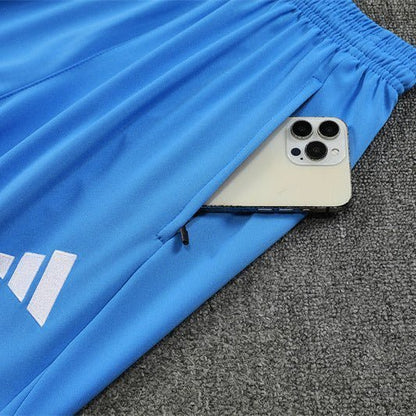 25/26 Real Madrid Training Light Blue Kids Size Tracksuit from FootballPrestige.com - Premium Football Kits
