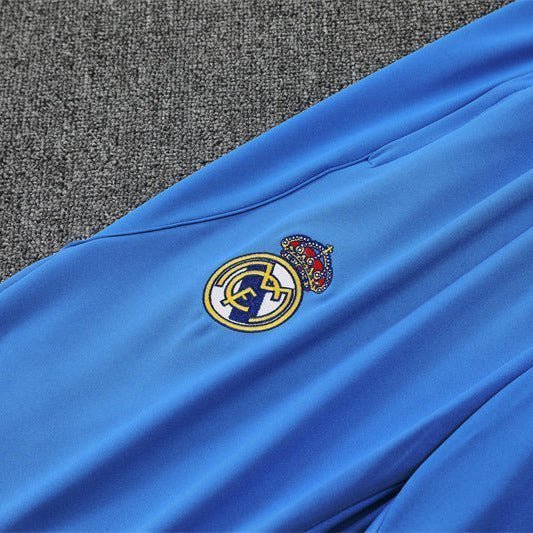 25/26 Real Madrid Training Light Blue Kids Size Tracksuit from FootballPrestige.com - Premium Football Kits