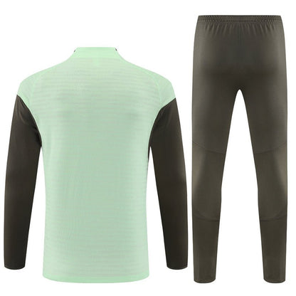 25/26 Real Madrid Training Lime Green Kids Size Tracksuit from FootballPrestige.com - Premium Football Kits