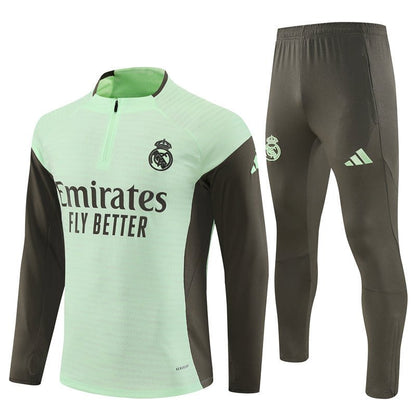 25/26 Real Madrid Training Lime Green Tracksuit from FootballPrestige.com - Premium Football Kits