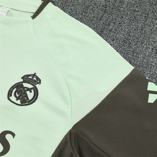 25/26 Real Madrid Training Lime Green Tracksuit from FootballPrestige.com - Premium Football Kits
