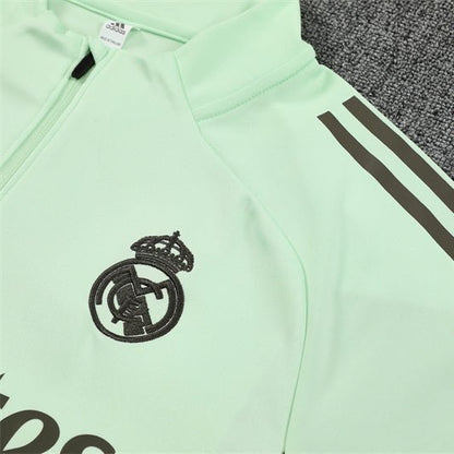 25/26 Real Madrid Training Lime Green Tracksuit from FootballPrestige.com - Premium Football Kits
