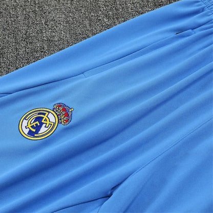 25/26 Real Madrid Training White/Light Blue Tracksuit from FootballPrestige.com - Premium Football Kits