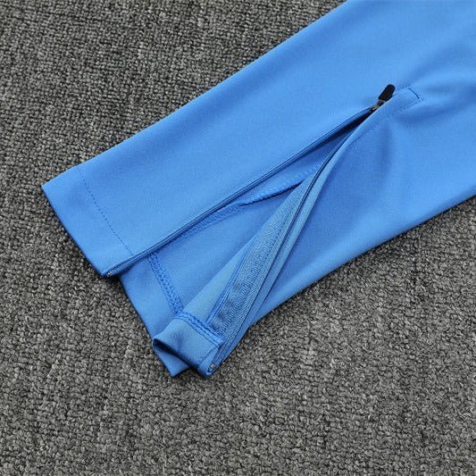 25/26 Real Madrid Training White/Light Blue Tracksuit from FootballPrestige.com - Premium Football Kits