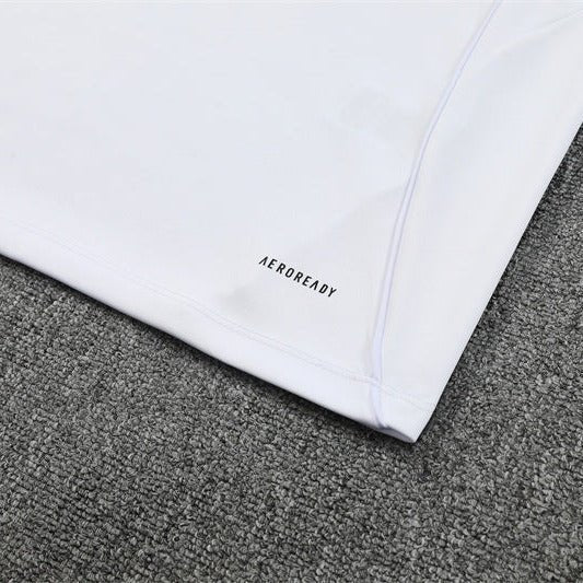 25/26 Real Madrid Training White/Light Blue Tracksuit from FootballPrestige.com - Premium Football Kits
