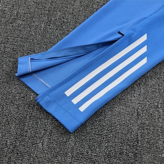 25/26 Real Madrid Training White/Light Blue Tracksuit from FootballPrestige.com - Premium Football Kits